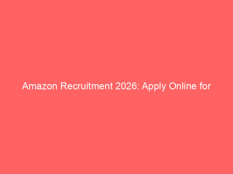 Amazon Recruitment 2026: Apply Online for Database Administrator (San Francisco)