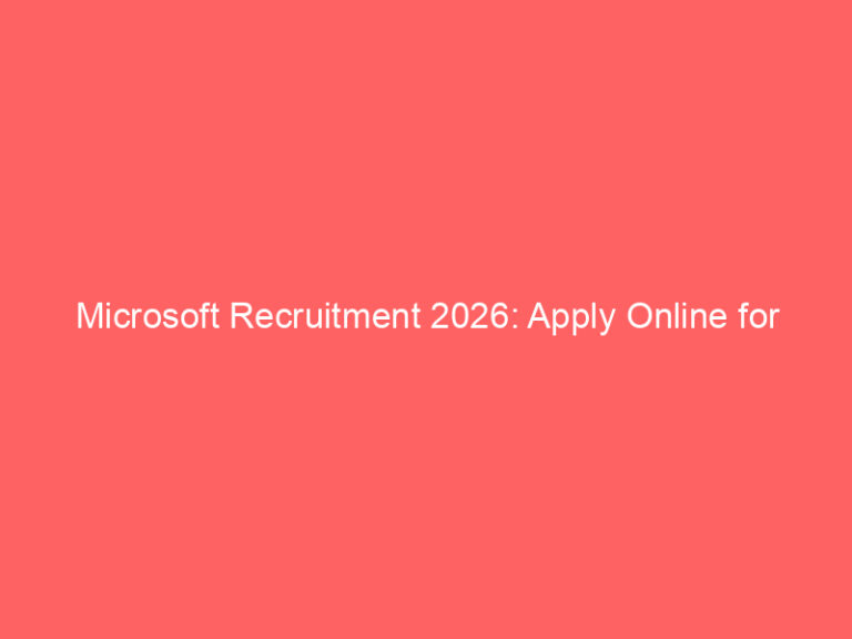 Microsoft Recruitment 2026: Apply Online for Cyber Security Consultant (Bangalore)