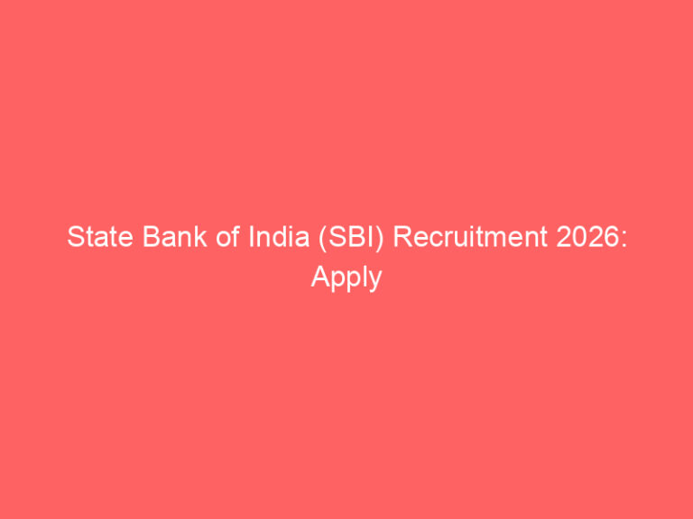 State Bank of India (SBI) Recruitment 2026: Apply Online for Technical Executive – 1200+ Vacancies