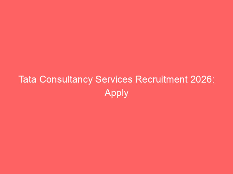 Tata Consultancy Services Recruitment 2026: Apply Online for Cyber Security Consultant (Mumbai)
